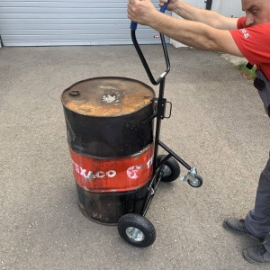 Carucior pentru transportat butoaie sau stupi Vivatechnix VMD-1016, max 250 Kg - Img 7