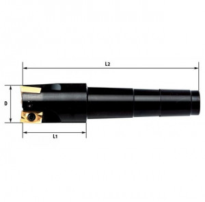 Freza cilindrica cu placute schimbabile (90 grade), F301/32CM4, Fervi