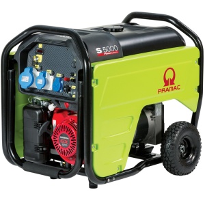 Generator NEW S5000 +Preechipat pentru panou automatizare sau telecomanda [CONN +AVR +Echipat cu panou cu protectie diferentiala [DPP], Trifazic, 400/230V, 50Hz, Motor Honda Stage V,Pornire electrica/Benzina, PD542TH2Z05, Pramac