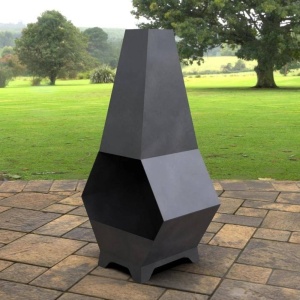 Incalzitor pentru terasa/gradina, Pyramid Hexagon II KRO-1076, Otel, Negru, 1200x605x406 mm, grosime 3 mm - Img 5