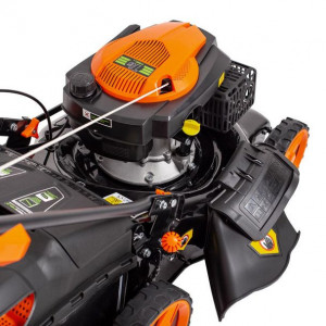 Masina de tuns gazonul pe benzina Greenfield G-MTG461ARW-T6, 3.46 cp, 146 cmᶟ, 457 mm, 7 trepte taiere, 60 l sac colector - Img 5