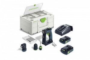 Masini de gaurit si insurubat cu acumulatori CXS 18 C 3,0-Set, Festool - Img 2
