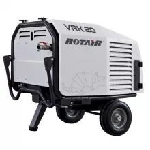 Motocompresor ROTAIR VRK 20 AE presiune 6 bar debit 1900 l/min motor Honda GX 690 22.5 cp