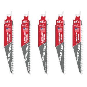Panza sabie TCT WRECKER, multi-material, 150mm, 6Tpi, 5buc, 48475541 Milwaukee