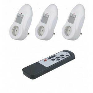Priza cu telecomanda x 3 buc Varma max 2200W - 205S/3