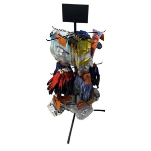 Raft expozor pentru manusi, ochelari, masti protectie, Vivatechnix VMD-1044, 64x50xH116cm - Img 5