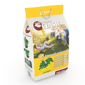 Semințe Gazon Clasic, amestec versatil pentru grădini și spații publice, 4 kg, Gazonul - Img 1
