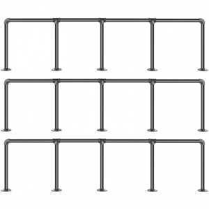 Set 3 suporturi pentru rafturi Vivatechnix Industrial, 34 x 136 cm, capacitate 100 kg, fara blaturi - Img 2