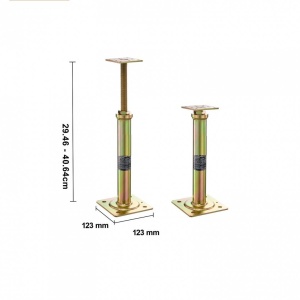 Set 4 cricuri de podea, Otel galvanizat, 20.46-40.64 cm, Capacitate 1134 kg/buc - Img 4