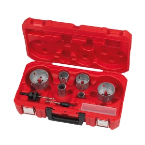 Set de carote bimetal Contractor, 10buc, 4932464719 Milwaukee