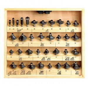 Set freze lemn 35 buc 0830, Fervi
