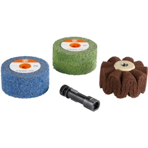Set tambur elastic de şlefuire, satinare suprafeţe, D100x50, 63721054020, Fein