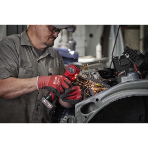 Șlefuitor cu bandă Milwaukee M12 FBFL13-402B, 13 mm, 2 x acumulatori M12 B4, 1 x încărcător C12 C, 1 x geantă, cod 4933480961 - Img 2