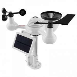 Statie meteo wireless VEVOR Wi-FI, afisaj color, temperatura, umiditate, viteza vantului/directie, prognoza, alarma, IP67 - Img 4