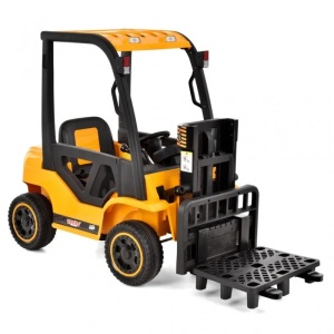 Stivuitor de jucarie cu baterie - HECHT52108YELLOW, 10 Ah, 3-8 ani, greutate maxima 30 kg,40 W