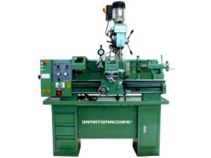 Strung combinat cu freză model Multitech 800 3L de Damatomacchine, cu o structura de fonta si finisaje in metal, avans automat atat pe masa longitudinala a strungului cat si transversala a frezei - Img 2