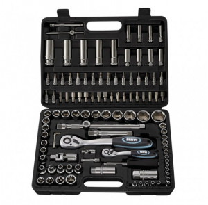 Trusa 108 chei tubulare 1/4 "& 1/2" S108, Fervi