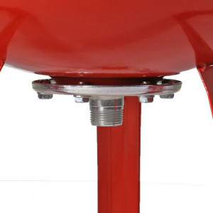 Vas de expansiune vertical Wassertechnik WTH100VRED, apa calda, volum 100 l, presiune max.10 bari, cu suport - Img 2