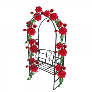 Arcada cu banca pentru flori agatatoare Vivatechnix VMD-1034, dimensiune 207x114x50 cm - Img 6