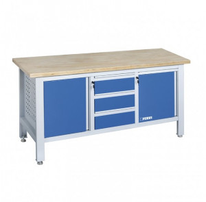 Banc de lucru cu dulap si sertare B009/B2