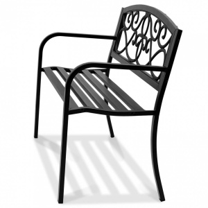 Banca pentru gradina, Vivatechnix Metal, 53 x 127 x 82 cm, pentru 3 persoane, max 250 kg - Img 2