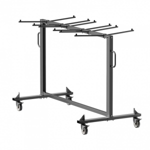 Carucior pentru mese si scaune pliante, Otel, 1830x860x1820 mm, Capacitate 42 scaune sau 12 mese, max 240 kg - Img 2