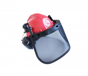 casca protectie cu viziera plasa si casti antifonice Maruyama