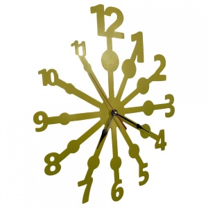 Ceas de perete metalic Krodesign Eye Test, diametru 50 cm - Img 3