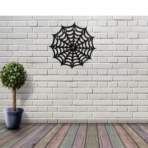 Ceas de perete metalic Krodesign Spider, diametru 50 cm, negru - Img 4