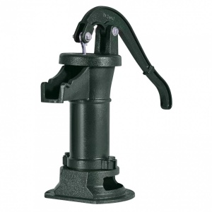 Cismea manuala pentru gradina, Antic Verde, Adancime max 7.6 m, Fonta/Otel carbon, 230 x 180 x 400 mm - Img 2