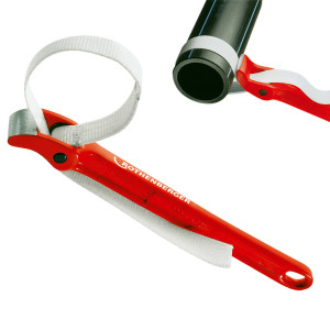 Cleste cu banda pentru tevi din plastic 220mm