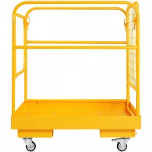 Cusca de siguranta pentru stivuitor Vivatechnix max 544 kg, 4 roti, Pliabil, Otel - Img 2