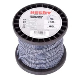 Fir pentru trimmer HECHT 10404030, profil rasucit, diametru 3 mm, lungime 40 m, cu insertie metalica
