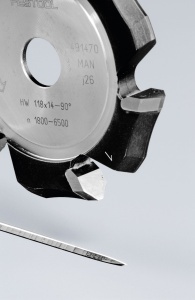 Freză de canelat in forma de V HW 118x14-90°/Alu, Festool