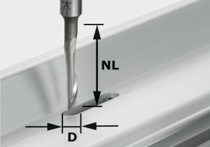 Freză pentru aluminiu HS S8 D5/NL23, Festool