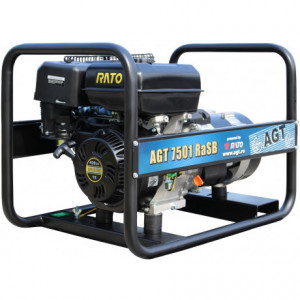 Generator de curent monofazat AGT 7501 RaSB, 6.4 kVA, motor Rato 4T, rezervor 6,5 l, pornire la sfoara