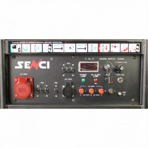 Generator de curent trifazat SC15000TE-ATS Putere max. 13 kW 400V, AVR motor benzina - Img 2