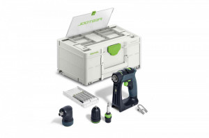 Masini de gaurit si insurubat cu acumulatori CXS 18-Basic-Set, Festool - Img 2
