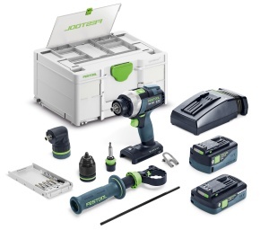 Masini de gaurit si insurubat cu acumulatori QUADRIVE TDC 18/4 5,0/4,0 I-Set, Festool