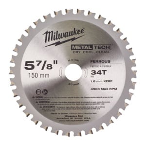 Panza de circular pentru metal, Ø150mmXØ20mm, Z34, MILWAUKEE® - Img 2