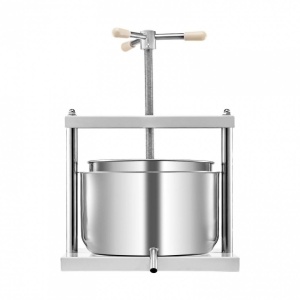Presa manuala pentru struguri si fructe moi, Capacitate 12 l, Inox, 370x355x665 mm - Img 2