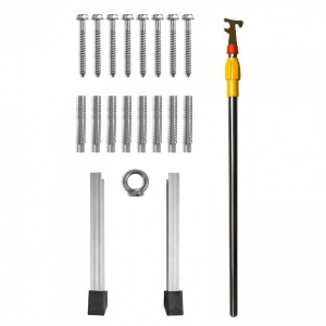 Scara pentru mansarda, Vivatechnix 12 trepte, Aluminiu/Lemn, max 160 kg, brat amortizare hidraulic - Img 4