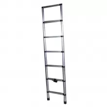 Scara telescopica aluminiu BISONTE STR1020 7 trepte,inaltime maxima 2.0 m - Img 1