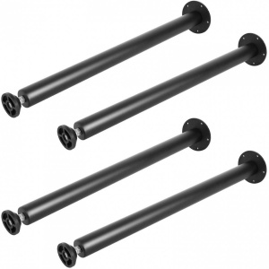 Set 4 picioare pentru mese, Vivatechnix, Inaltime 71 cm, capacitate 544 kg, Otel, Negru - Img 3
