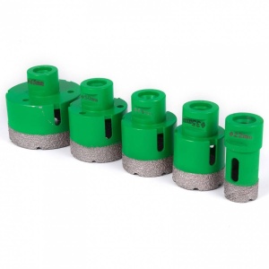 Set 5 carote diamantate si 1 disc taiere pentru gresie, 22-65 mm, prindere M14, umed sau uscat - Img 4