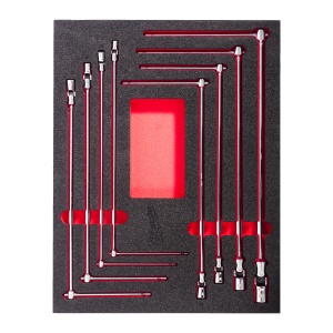 Set insertie spuma cu chei tubulare in T, 8buc, 4932499113 Milwaukee