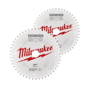Set panze de circular, Ø216mm X Ø30mm, Z48 si Z60, Lemn, 4932479575 Milwaukee