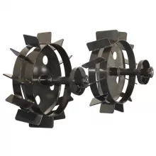 Set roti metalice si plug BISONTE Agro Garden pentru BTA-SP360