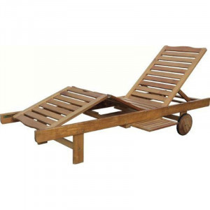 Sezlong reglabil HECHT Resort A, din lemn tropical dur Meranti, greutate maxima suportata 160 kg