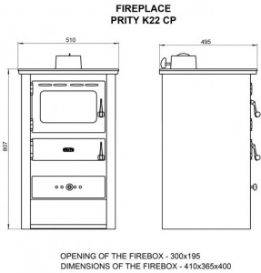 Soba de incalzire PRITY K22 CP, 10 kW - Img 3